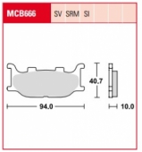 Колодки тормозные дисковые LUCAS MCB666