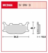 Колодки тормозные дисковые LUCAS MCB666SV