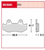 Колодки тормозные дисковые LUCAS MCB685
