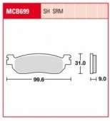 Колодки тормозные дисковые LUCAS MCB699