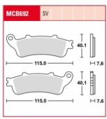 Колодки тормозные дисковые LUCAS MCB692SV