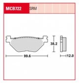 Колодки тормозные дисковые LUCAS MCB722