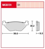 Колодки тормозные дисковые LUCAS MCB731