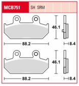 Колодки тормозные дисковые LUCAS MCB751 LUCAS MCB751 - комплект дисковых тормозных колодок SUZUKI AN 400 BURGMAN 2007-2015, AN 650 BURGMAN 2004-2016