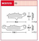 Колодки тормозные дисковые LUCAS MCB757SI