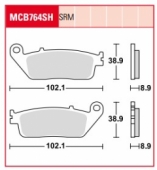 Колодки тормозные дисковые LUCAS MCB764SH