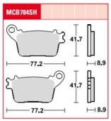 Колодки тормозные дисковые LUCAS MCB784SH