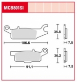 Колодки тормозные дисковые LUCAS MCB801SI
