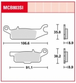 Колодки тормозные дисковые LUCAS MCB803SI