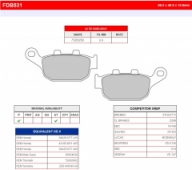 Колодки тормозные дисковые FERODO FDB531P