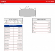 Колодки тормозные дисковые FERODO FDB574P Колодки тормозные дисковые FERODO FDB574P