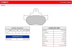 Колодки тормозные дисковые FERODO FDB673P