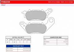 Колодки тормозные дисковые FERODO FDB2238AG