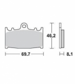 Колодки тормозные Braking BR 715CM55