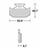 Колодки тормозные Braking BR 722SM1