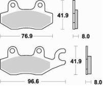 Braking BR 725SM1 - комплект тормозных полусинтетических колодок