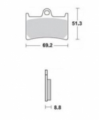 Колодки тормозные Braking BR 786SM1