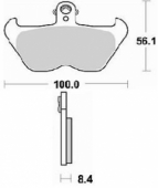 Колодки тормозные Braking BR 806CM55