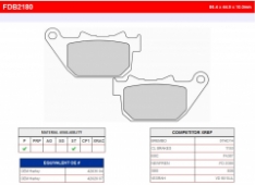 Колодки тормозные дисковые FERODO FDB2180P