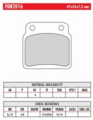 Колодки тормозные дисковые FERODO FDB2016SG