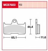 Колодки тормозные дисковые LUCAS MCB756SI