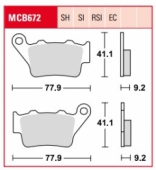 Колодки тормозные дисковые LUCAS MCB672EC Колодки тормозные LUCAS MCB672EC