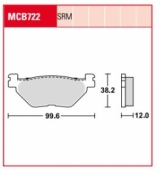 Колодки тормозные дисковые LUCAS MCB722SRM