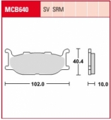 Колодки тормозные TRW LUCAS MCB640