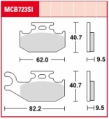 Колодки тормозные дисковые LUCAS MCB723SI