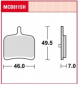 Колодки тормозные дисковые LUCAS MCB811SH