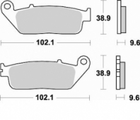 Колодки тормозные Braking BR 720SM1