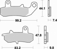 Колодки тормозные Braking BR 728SM1