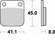 Колодки тормозные Braking BR 703CM44