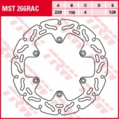 TRW LUCAS MST266RAC - задний тормозной диск KTM EXC / SX / XC 250 2003-2017, EXC / SX / XC 350 2010-, SMR / SX / XC 450 2003-, EXC / SMR / SX 525 2003-2007, LC4 625 SC / SXC 2002-2006