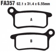 Колодки тормозные дисковые EBC FA357TT