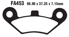 Колодки тормозные дисковые EBC FA453TT