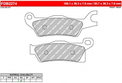 Колодки тормозные дисковые FERODO FE FDB2274SG