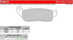 Колодки тормозные дисковые FERODO FE FDB570SM