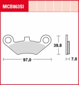 Колодки тормозные дисковые LUCAS MCB863SI