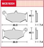 Колодки тормозные дисковые LUCAS MCB783SH
