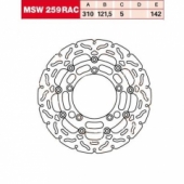 Диск тормозной TRW LUCAS MSW259RAC