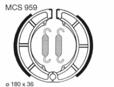 Колодки тормозные барабанные LUCAS MCS959