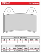 Колодки тормозные дисковые FERODO FDB2042P