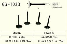 Клапан впускной VESRAH GG-1030-IN