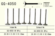 VESRAH GG-4050-EX - клапан выпускной KAWASAKI KVF 650/700/750 2002-2017 (OEM: 12004-1155)