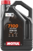 Масло моторное 100% синтетическое Motul 7100 4T 20W50 4 литра Масло моторное Motul 7100 4T 20W50 4 литра