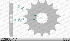 Afam 22900-17 - звезда передняя SUZUKI GSX-R 1000 2009-2016, 530 шаг, 17 зубцов