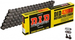 DID 428HD-138 звеньев - цепь для мотоцикла, квадроцикла 50-100cc 138 звеньев, 428D DID Цепь приводная DID 428HD-138 звенаь