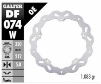 Galfer DF074W - передний тормозной диск HONDA CTX 750N (ABS) 2013-; NC 700S/X (ABS) 2012-2014; NC 750S/X (ABS) 2014- (WAVE FIXED) (320X212X5MM)