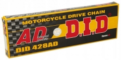 DID 428AD-130 звеньев - приводная цепь для мотоцикла, 428 шаг, 130 звеньев, ДИД